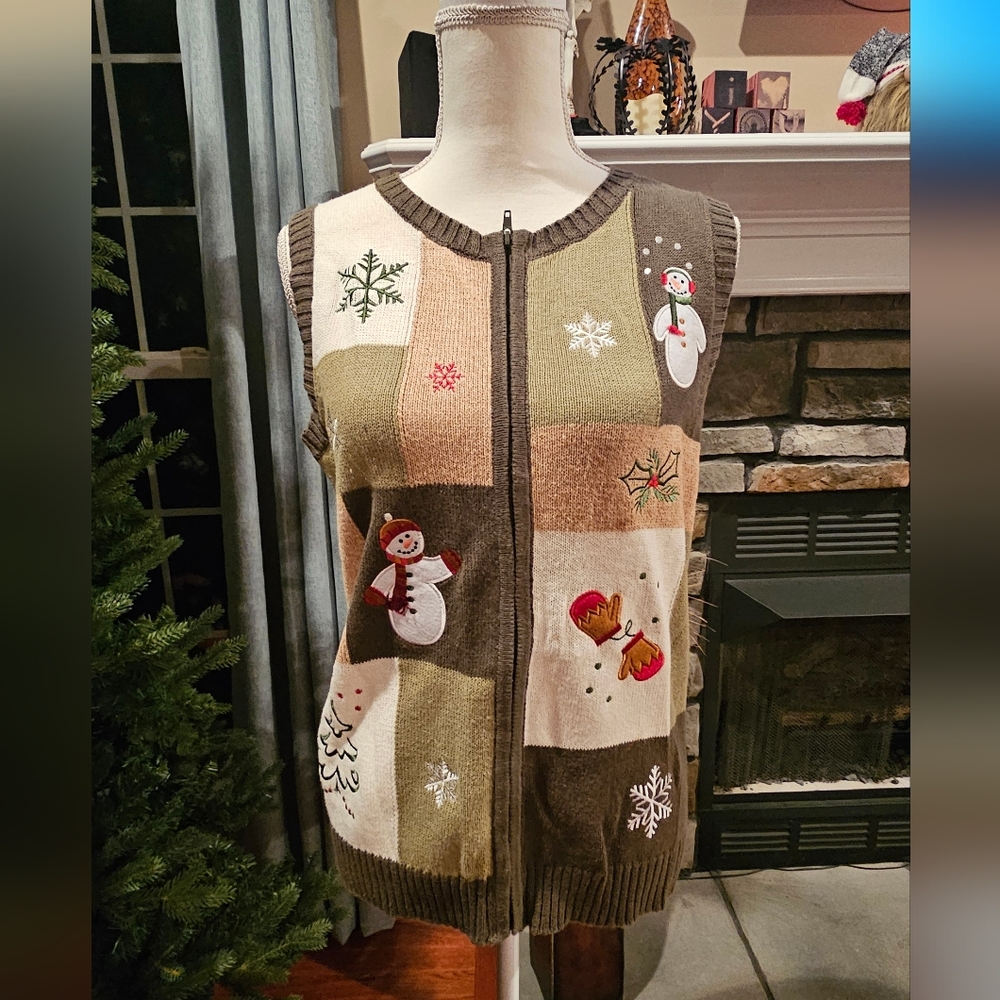 Ugly Christmas Sweater Vest size Small